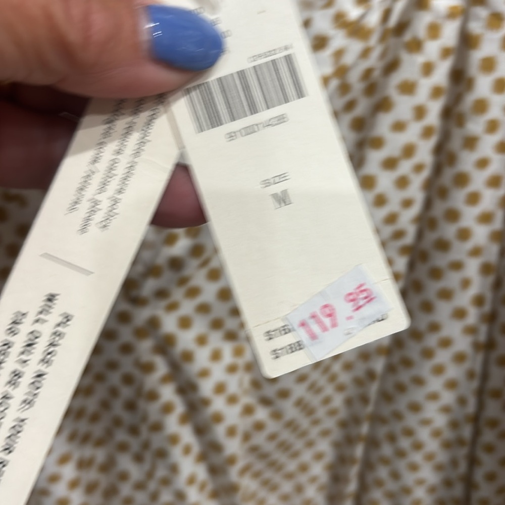 NWT Anthropologie Somerset dress in cream/tan.  Size Medium - Picture 2 of 7